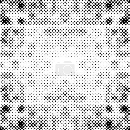 Ilustración de Patrón grunge abstracto con puntos, ilustración vectorial - Imagen libre de derechos