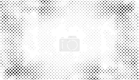 Illustration for Old grunge abstract background with dots - Royalty Free Image