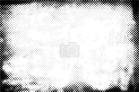 Illustration for Abstract halftone black and white - Royalty Free Image
