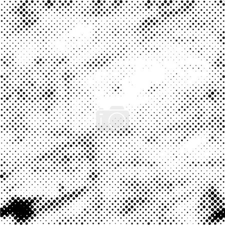 Illustration for Abstract black and white monochrome grunge overlay texture. - Royalty Free Image