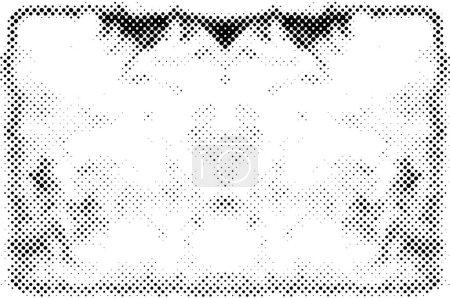 Ilustración de Abstracto blanco y negro monocromo grunge superposición textura. - Imagen libre de derechos