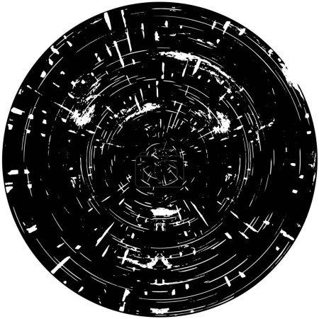 Ilustración de Grunge vector fondo. Forma redonda - Imagen libre de derechos