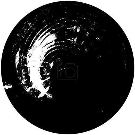 Ilustración de Fondo grunge blanco y negro. patrón abstracto, ilustración vectorial - Imagen libre de derechos