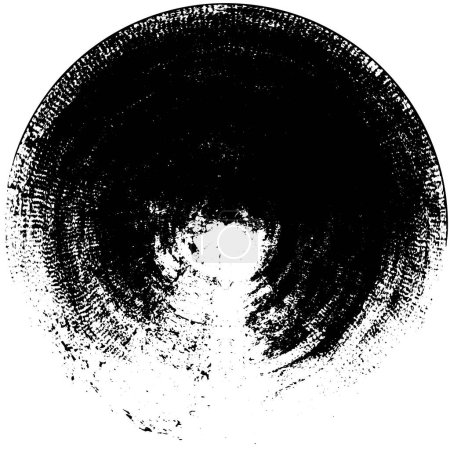 Illustration for Grunge vector background. Round shape - Royalty Free Image