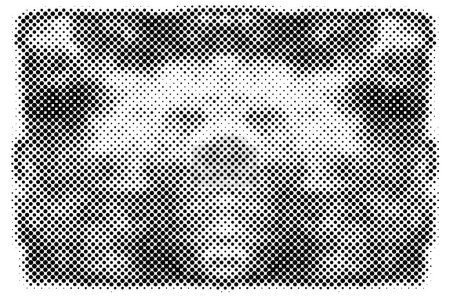 Téléchargez les illustrations : Abstrait monochrome noir et blanc fond altéré - en licence libre de droit