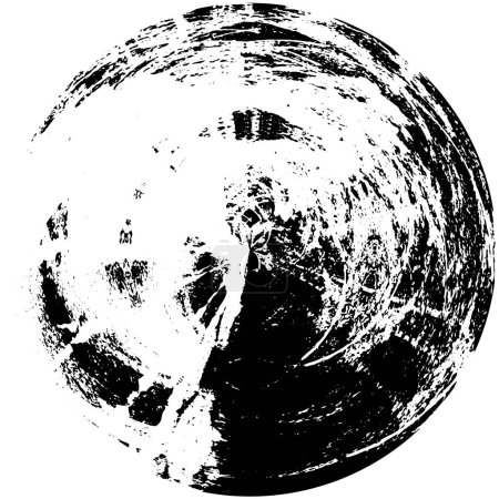 abstrakte runde Form achromatisch strukturiert Hintergrund