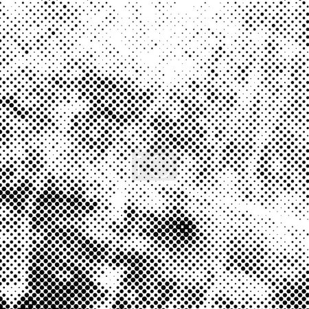 Illustration for Grunge halftone grit background. White and black sand noise wallpaper - Royalty Free Image