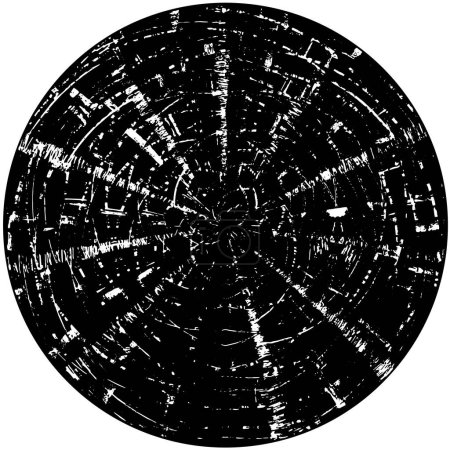 forma redonda abstracta fondo texturizado acromático