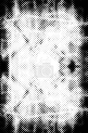 Illustration for Abstract black and white background. dots pattern. modern and grunge texture, vector illustration - Royalty Free Image