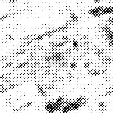 Ilustración de Patrón Grunge. Textura en blanco y negro. Superposición Monocromática Vintage. Ilustración vectorial - Imagen libre de derechos