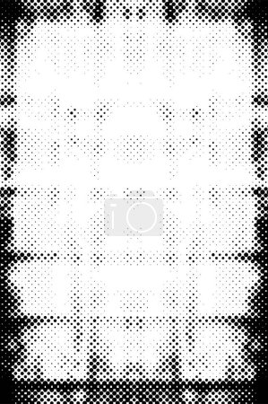 Illustration for Dark Grunge Geometric Pattern - Royalty Free Image