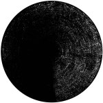 abstract round black and white rough texture, vector illustration