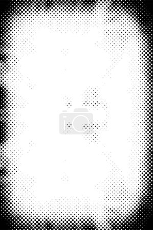 Ilustración de Fondo abstracto. textura monocromática. patrón blanco y negro con puntos - Imagen libre de derechos