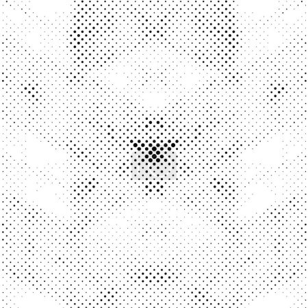 Illustration for Vector pixel mosaic made of dots - Royalty Free Image