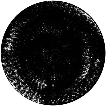Ilustración de Plantilla de sello redondo grunge abstracto aislado sobre fondo blanco, ilustración vectorial - Imagen libre de derechos