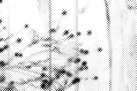 Ilustración de Abstracto negro y blanco monocromo viejo grunge vintage envejecido fondo - Imagen libre de derechos