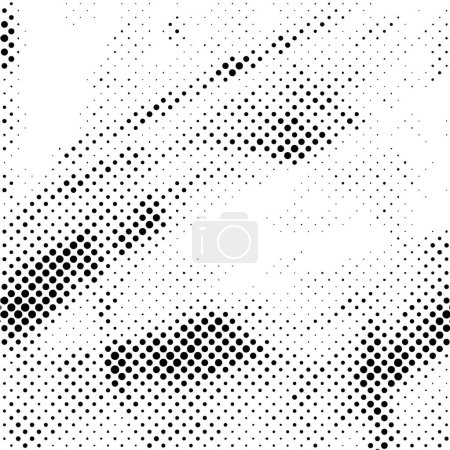 Illustration for Abstract black and white monochrome old grunge vintage weathered background - Royalty Free Image