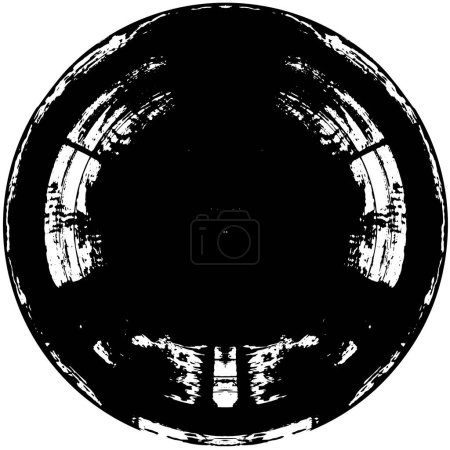 Ilustración de Negro y blanco monocromo viejo grunge vintage envejecido fondo, textura antigua abstracta - Imagen libre de derechos