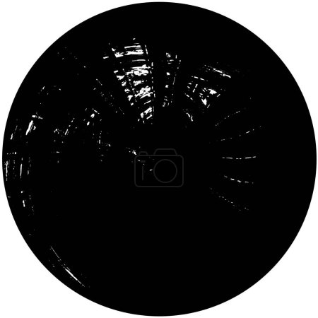Ilustración de Patrón creativo grunge abstracto en blanco y negro - Imagen libre de derechos