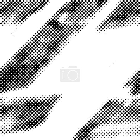 Téléchargez les illustrations : Abstrait noir et blanc vieille texture grunge - en licence libre de droit