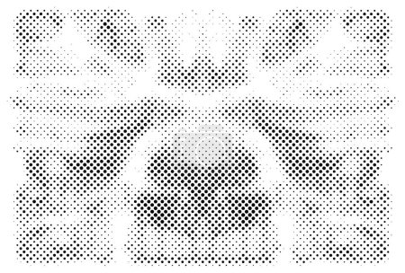 Ilustración de Abstracto negro y blanco viejo grunge textura - Imagen libre de derechos