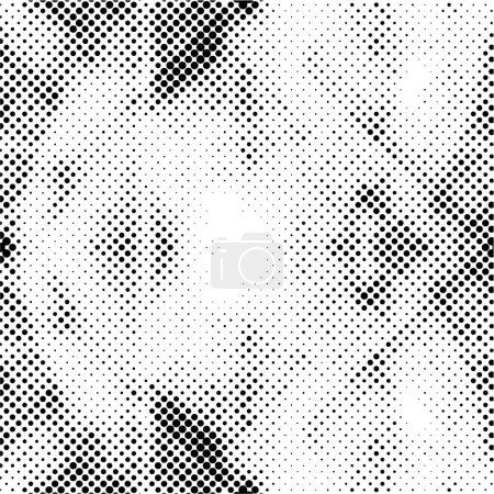Illustration for Abstract monochrome grunge texture background with dots, vector illustration - Royalty Free Image