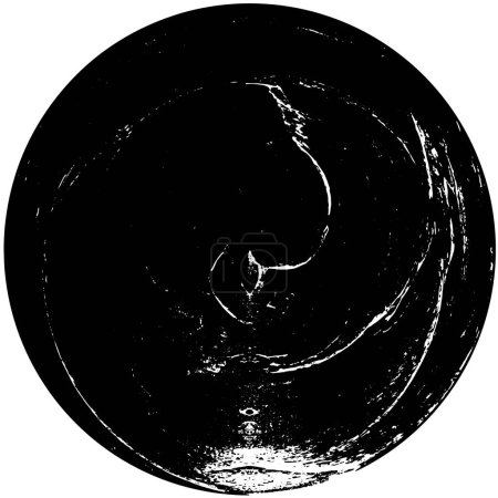 Ilustración de Plantilla de sello de círculo grunge abstracto aislado sobre fondo blanco, ilustración vectorial - Imagen libre de derechos
