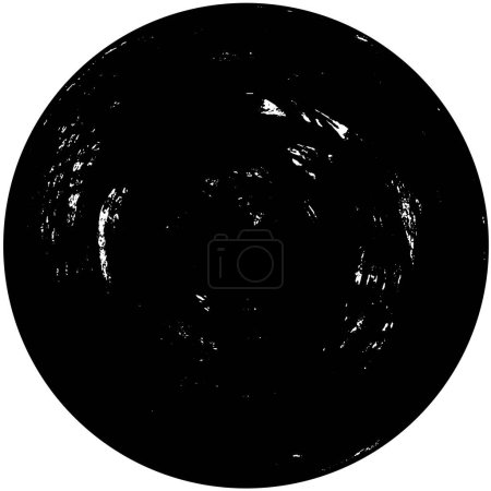 Ilustración de Sello de círculo grunge abstracto sobre fondo blanco, ilustración vectorial - Imagen libre de derechos