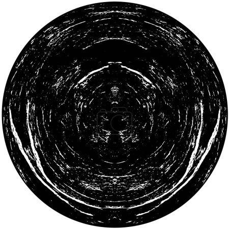 Illustration for Grunge circle stamp on white background, vector illustration - Royalty Free Image