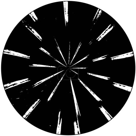 Illustration for Grunge circle stamp on white background, vector illustration - Royalty Free Image