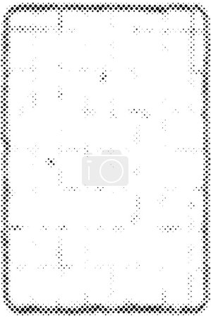 Illustration for Black mosaic of dots on a white background - Royalty Free Image