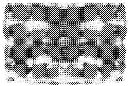 Illustration for Black mosaic of dots on a white background - Royalty Free Image
