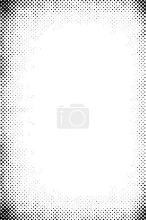Photo for Abstract grunge grid polka dot halftone background pattern. Spotted vector illustration. Dots pattern - Royalty Free Image