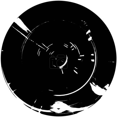 Ilustración de Fondo grunge abstracto en blanco y negro - Imagen libre de derechos