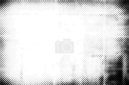 Ilustración de Medio tono abstracto blanco y negro - Imagen libre de derechos