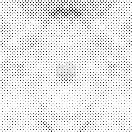 Illustration for Gradient halftone dots background in pop art style. Black and white pattern texture. - Royalty Free Image