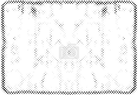 Ilustración de Grunge medio tono puntos textura fondo. Vector manchado cubismo abstracto Textura - Imagen libre de derechos