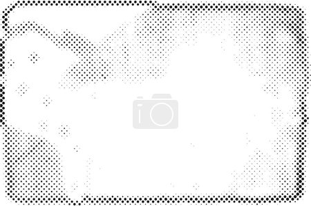 Ilustración de Negro y blanco monocromo viejo grunge vintage envejecido fondo - Imagen libre de derechos