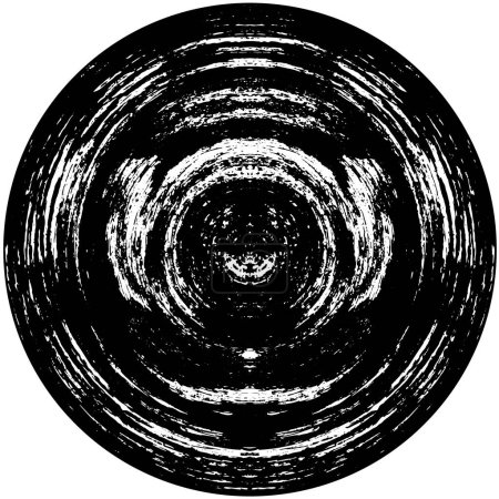 Illustration for Black and white Grunge Geometric Pattern - Royalty Free Image