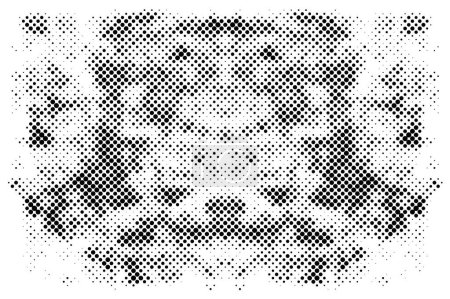 Illustration for Black and white Grunge Geometric Pattern - Royalty Free Image