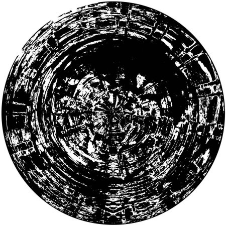 Illustration for High quality black and white round background grunge texture - Royalty Free Image