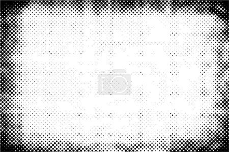 Ilustración de Textura grunge fondo redondo blanco y negro de alta calidad - Imagen libre de derechos