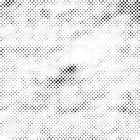 Téléchargez les illustrations : Abstrait fond noir et blanc. texture pointillée, illustration vectorielle - en licence libre de droit