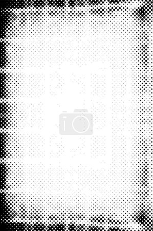 Ilustración de Fondo abstracto con puntos, patrón grunge, ilustración vectorial - Imagen libre de derechos