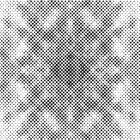 Téléchargez les illustrations : Abstrait fond noir et blanc avec des points. texture moderne et grunge, illustration vectorielle - en licence libre de droit