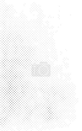 Ilustración de Textura abstracta con grunge blanco y negro a medio tono en monocromo - Imagen libre de derechos
