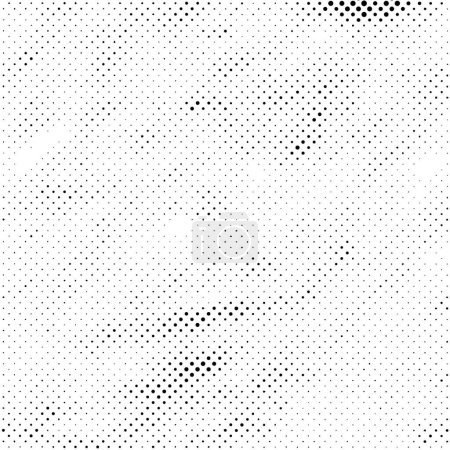 Ilustración de Fondo de medio tono degradado con textura de patrón blanco y negro. - Imagen libre de derechos