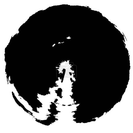 Téléchargez les illustrations : Grunge abstrait timbre rond sur fond blanc, illustration vectorielle - en licence libre de droit