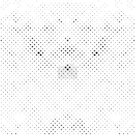 Illustration for Abstract background with monochrome dots. modern and grunge texture, vector illustration - Royalty Free Image