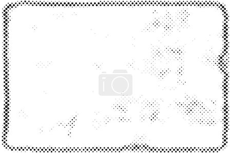 Ilustración de Grunge medio tono puntos textura fondo. Vector manchado Textura abstracta - Imagen libre de derechos